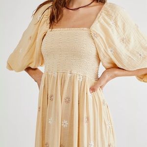 Free People Dahlia Embroidered Maxi Dress